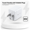 Travel-Friendly with Foldable Plugs