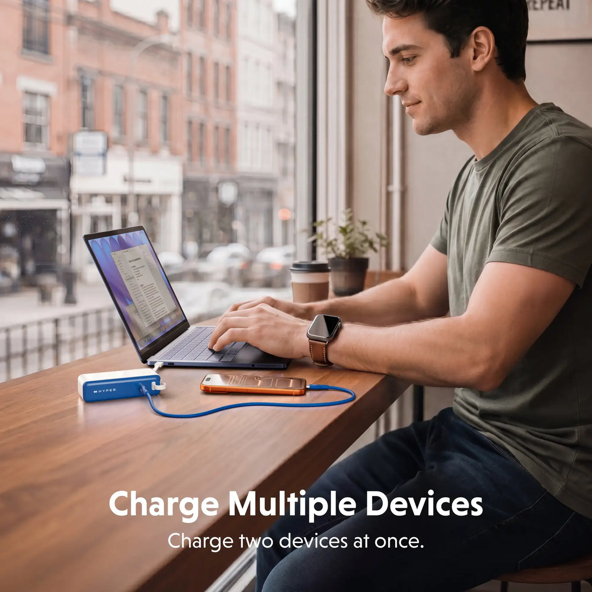 HyperJuice® Flex Mini 35W Power Bank & AC Charger