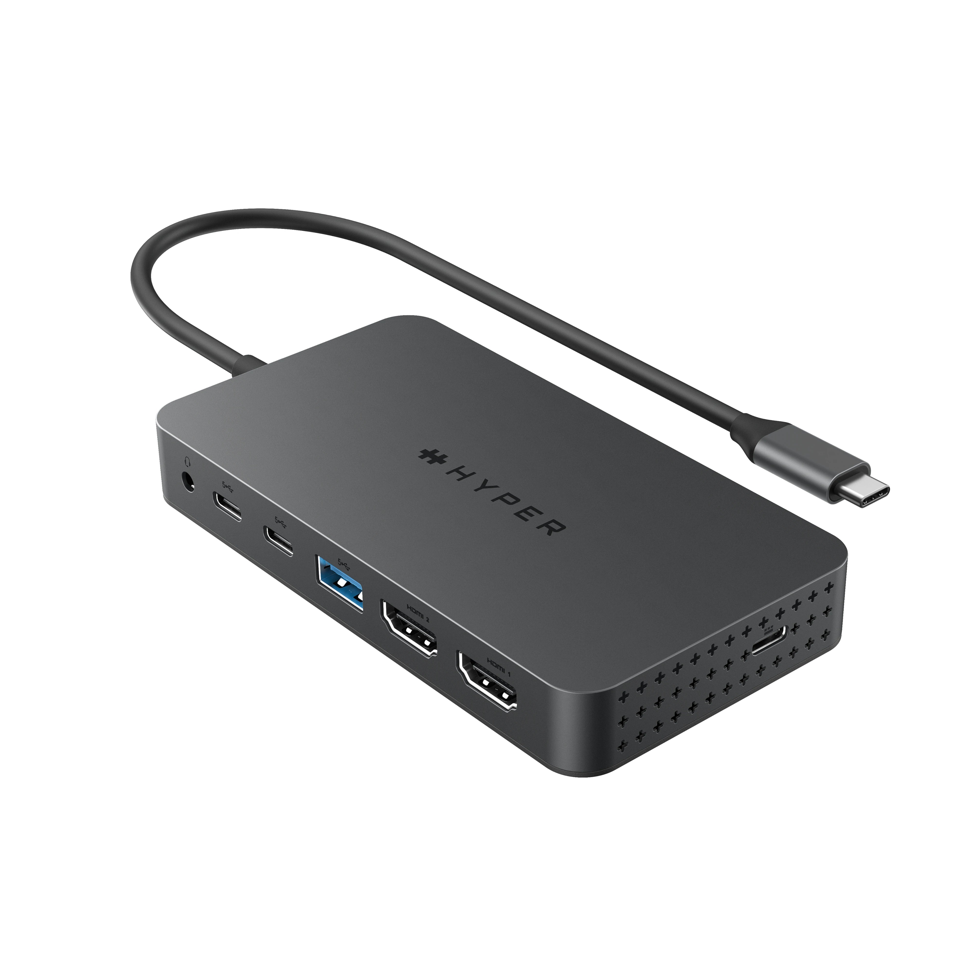thumbnail image 2 of Usb C To Usb Adaptor 7-in-1 USB Computer Interface Expansion Dual 4K HDMI Port 100W PD Gigabit Ethernet USB C 3.0 Hub For Laptop/MacBook/Dell/Lenovo Usb C To Hdmi 2 of 14