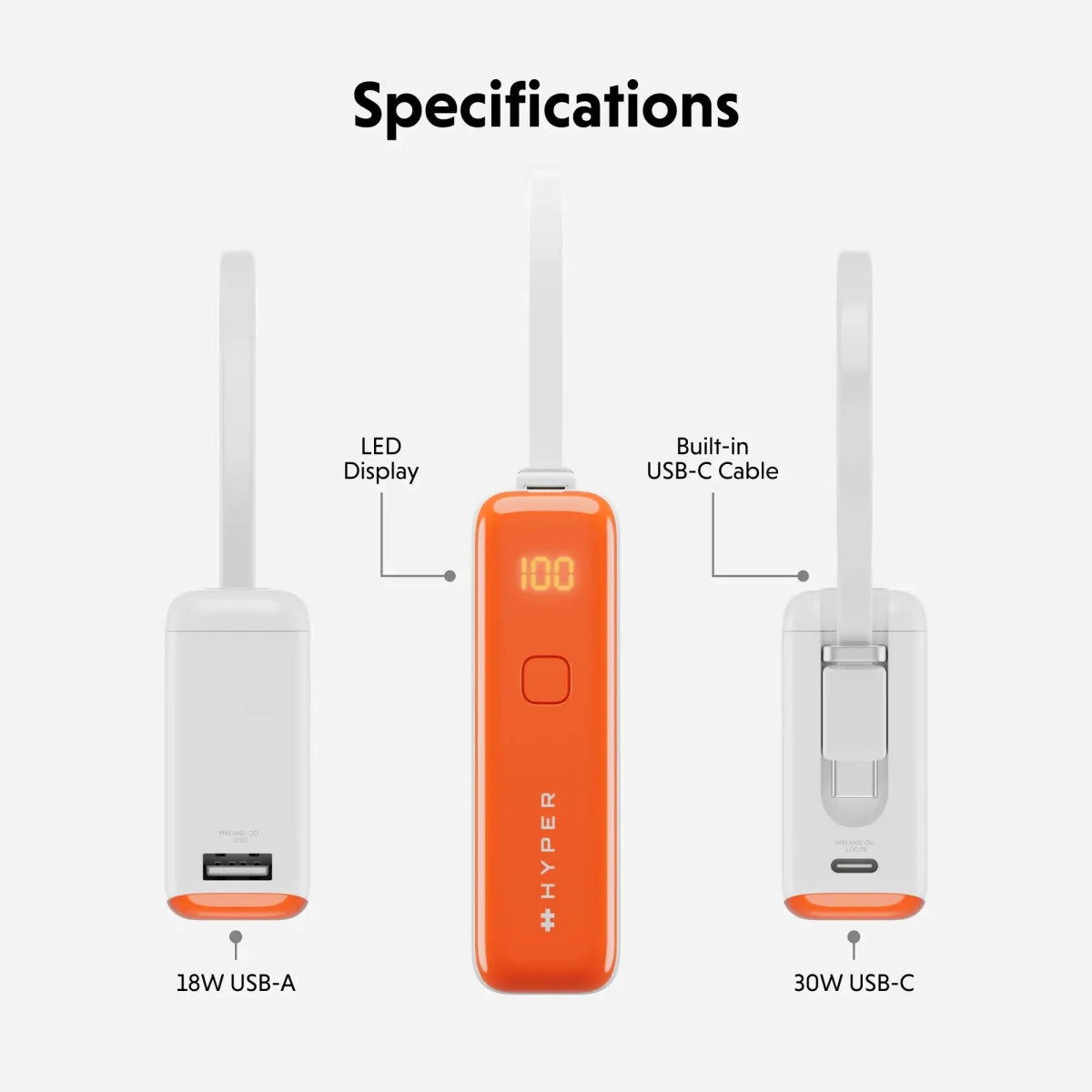 HyperJuice® Flex 10K Mini 30W Power Bank - HyperShop.com