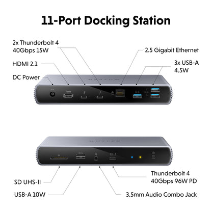 40Gbps Docking Station + SSD Enclosure Bundle - HyperShop.com