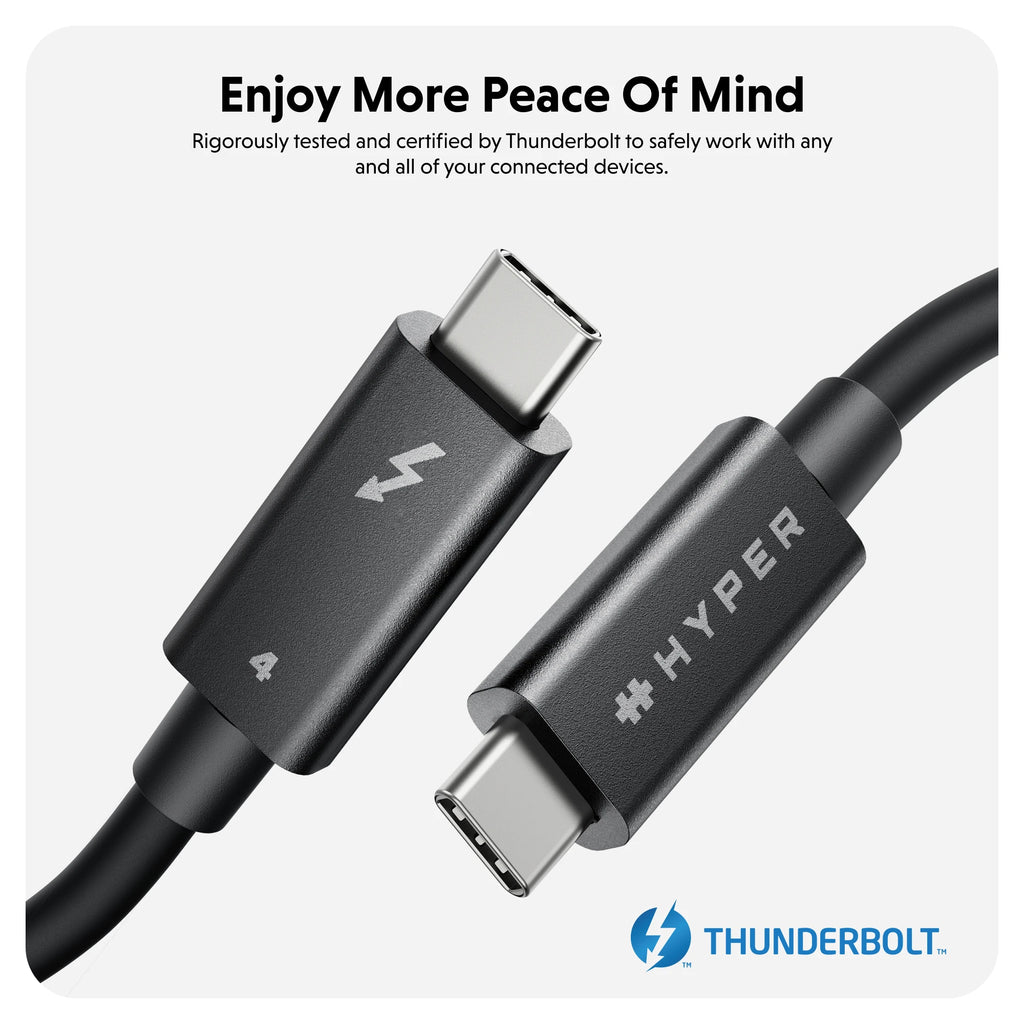 HyperDrive Thunderbolt 4 Cable (6ft / 2m) | HYPER