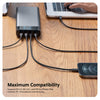 Maximum Capacity - Supports PD 3.0, QC 4.0+, and PPS for iPhone, iPad, Android, PC, Chromebook, and Samsung