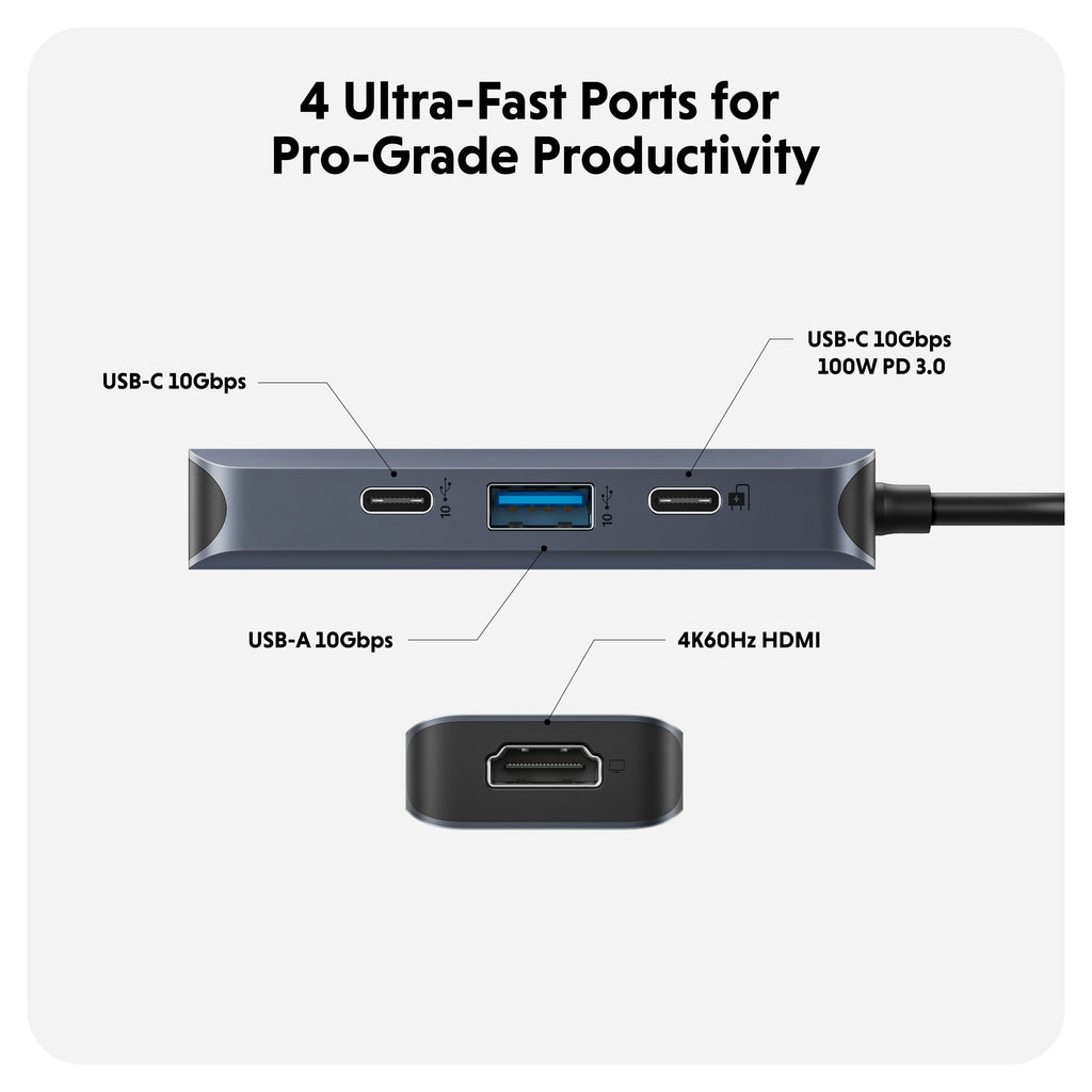 HyperDrive Next 4 Port USB-C Hub –