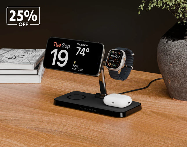 25% Off HyperJuice  4-in-1 Wireless Charging Stand