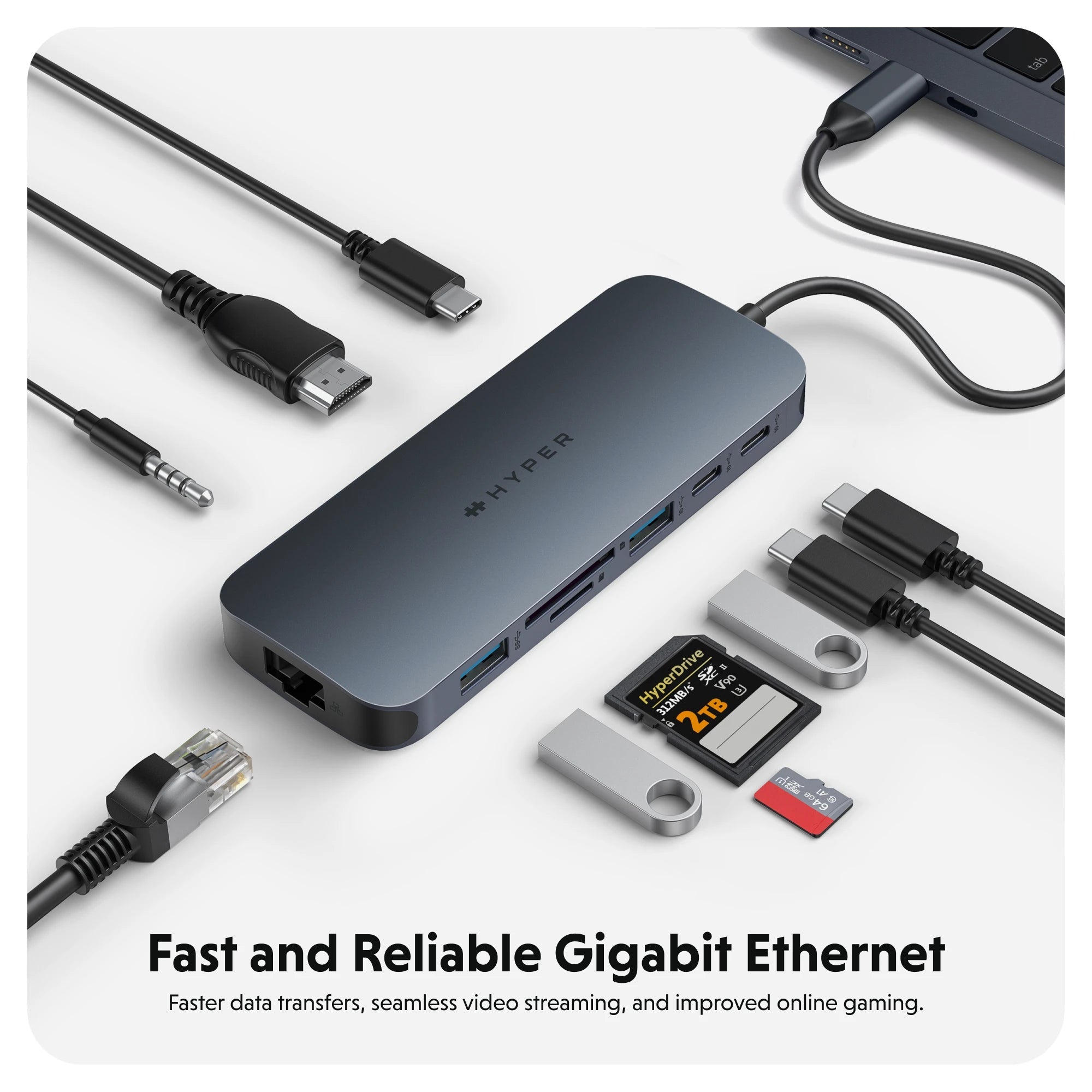 HyperDrive Next 10-Port USB-C Hub – Ultimate Connectivity HyperDrive Next 10-Port USB-C Hub – Ultimate Connectivity