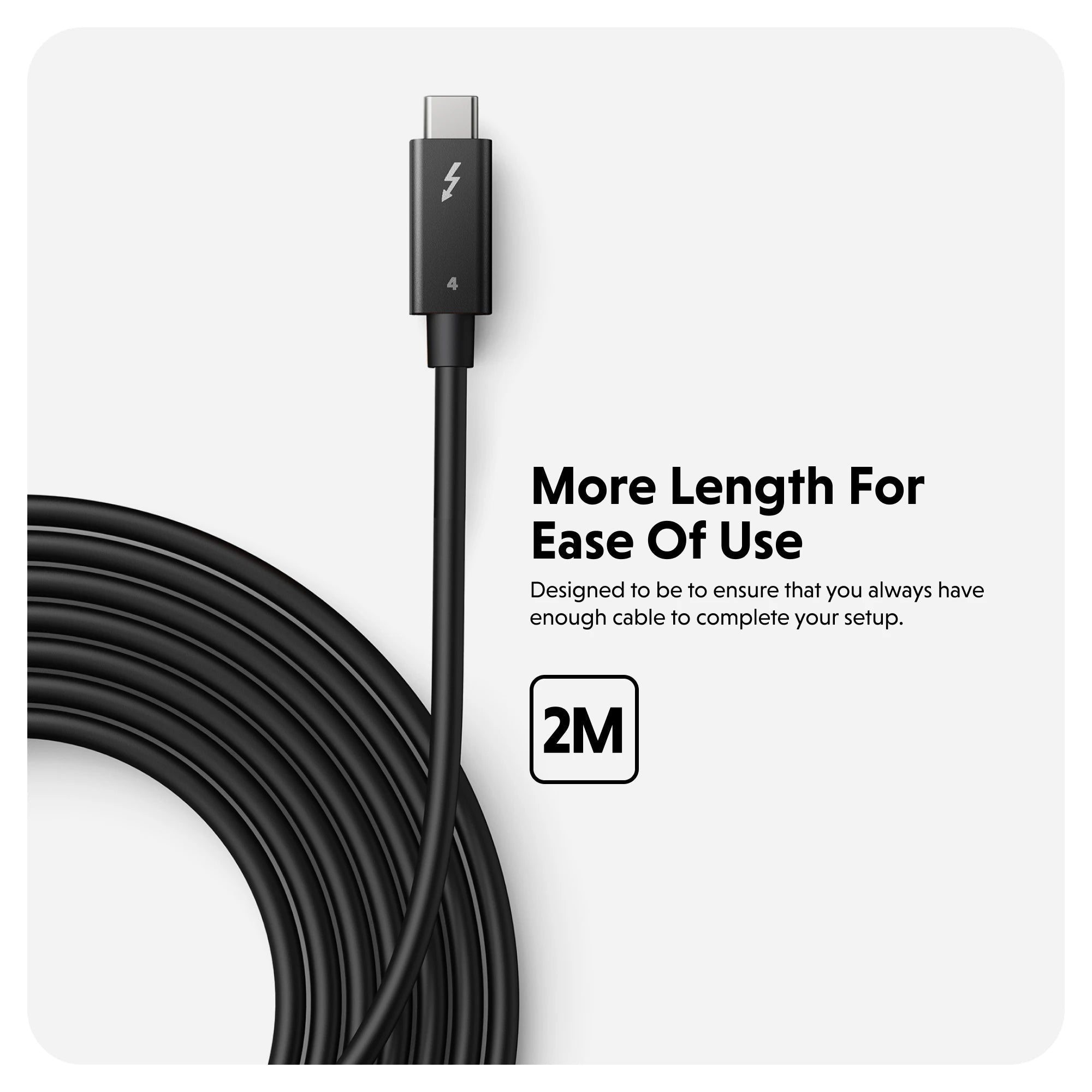HyperDrive Thunderbolt 4 Cable (6ft / 2m) - HyperShop.com