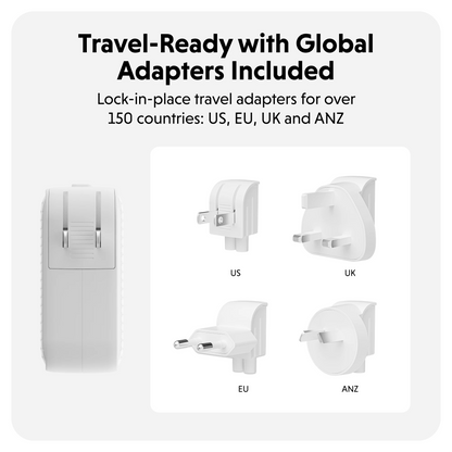 HyperJuice 70W USB - C GaN Travel Charger with 3 Ports - HyperShop.com