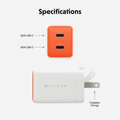 HyperJuice® Flex 45W GaN Charger - HyperShop.com