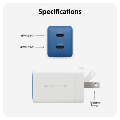 HyperJuice® Flex 45W GaN Charger - HyperShop.com