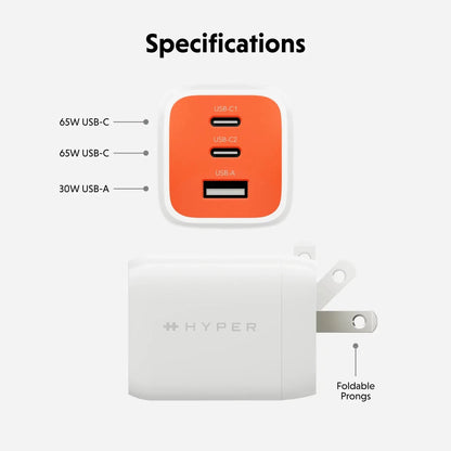 HyperJuice® Flex 65W GaN Charger - HyperShop.com