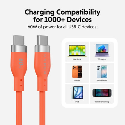 HyperJuice® Flex USB-C Silicone Charging Cable - HyperShop.com
