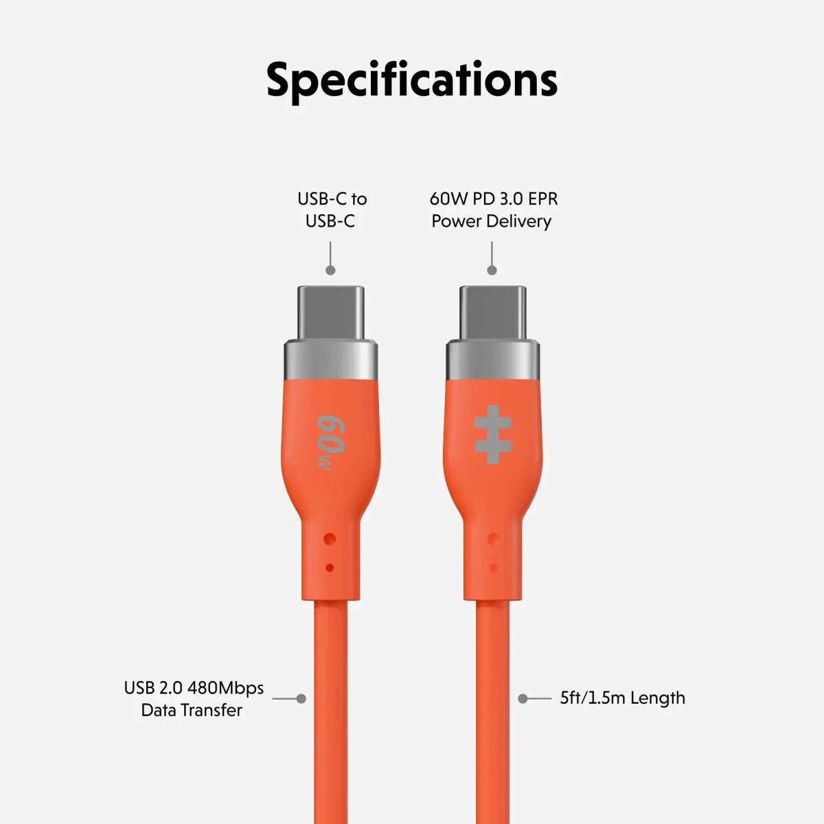 HyperJuice® Flex USB-C Silicone Charging Cable - HyperShop.com
