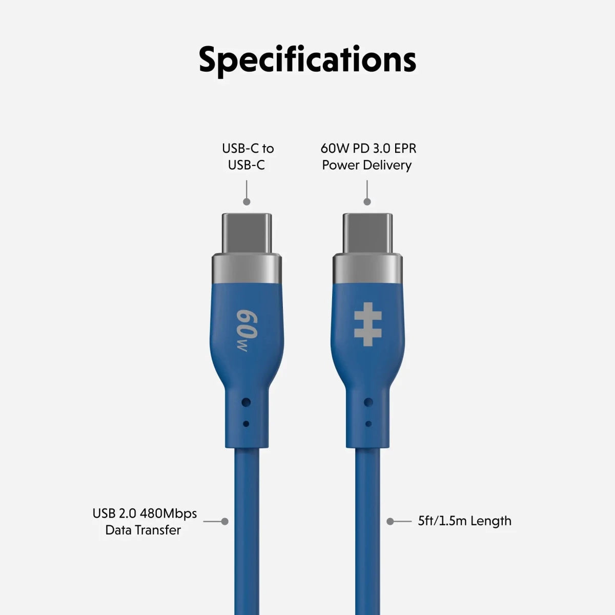 HyperJuice® Flex USB-C Silicone Charging Cable - HyperShop.com