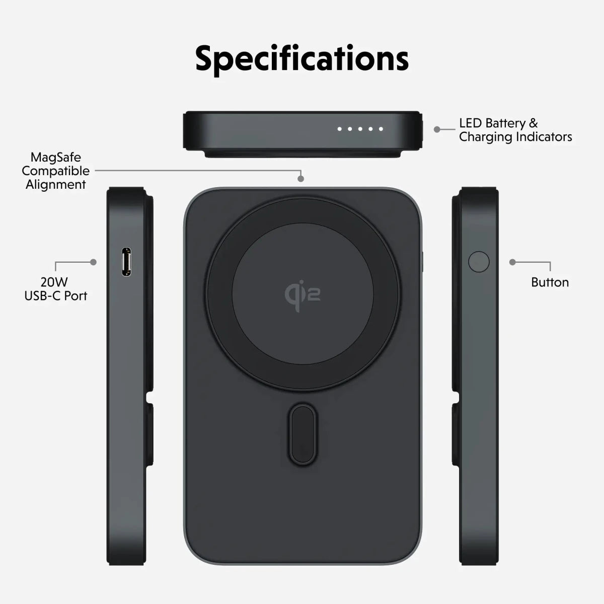 HyperJuice® Next 5K Qi2 Solid State Power Bank - HyperShop.com