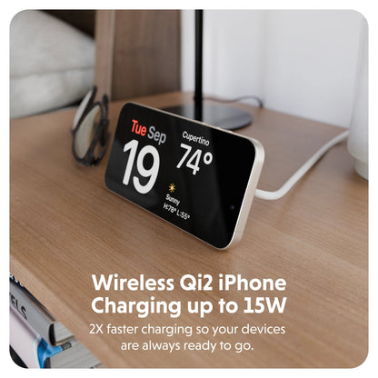 HyperJuice Qi2 2 - in - 1 Magnetic Charging Stand - HyperShop.com