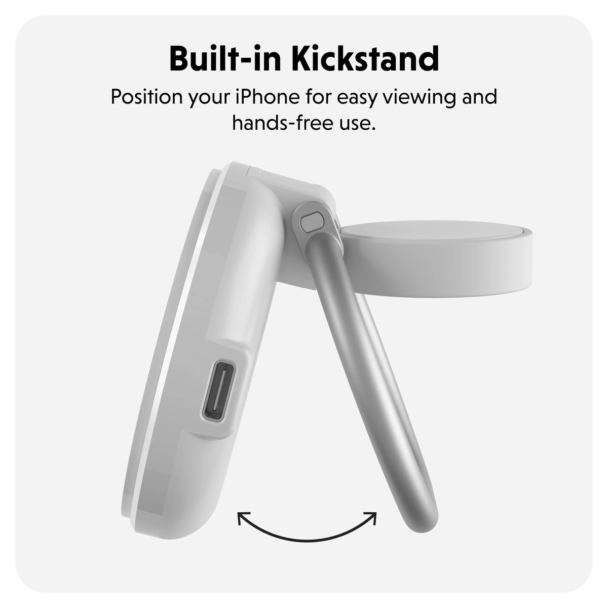 HyperJuice Qi2 2 - in - 1 Magnetic Charging Stand - HyperShop.com