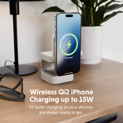 HyperJuice Qi2 3 - in - 1 Magnetic Charging Stand - HyperShop.com