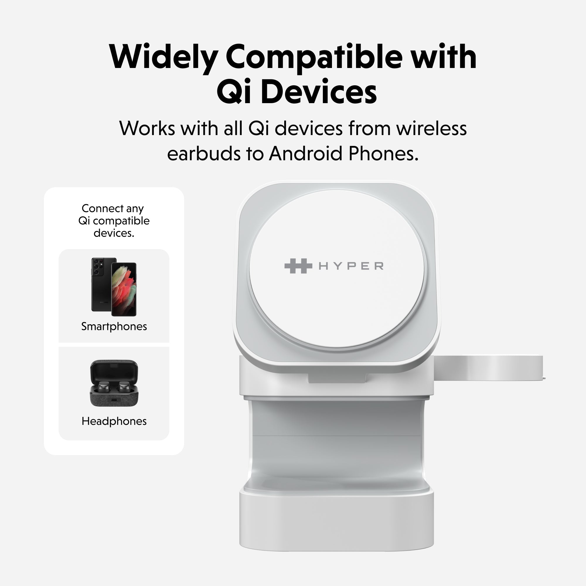 HyperJuice Qi2 3 - in - 1 Magnetic Charging Stand - HyperShop.com