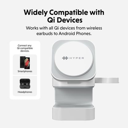 HyperJuice Qi2 3 - in - 1 Magnetic Charging Stand - HyperShop.com