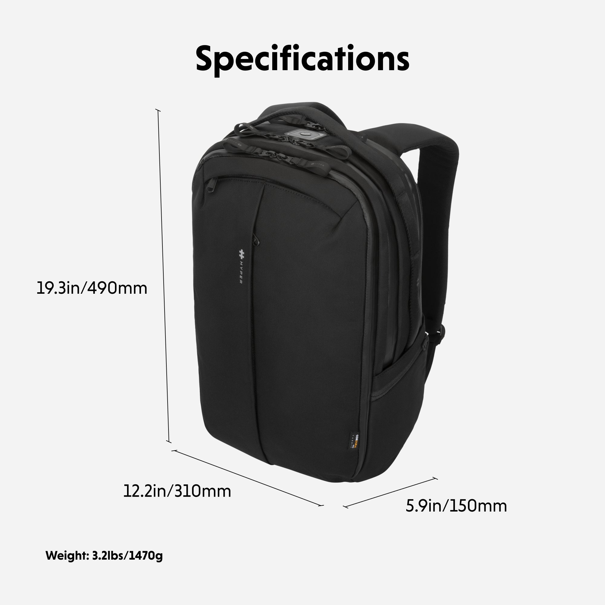 HyperPack Pro Backpack w/ Apple Find My – HyperShop.com