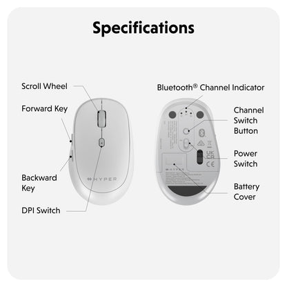 HyperSpace Bluetooth Mouse - HyperShop.com