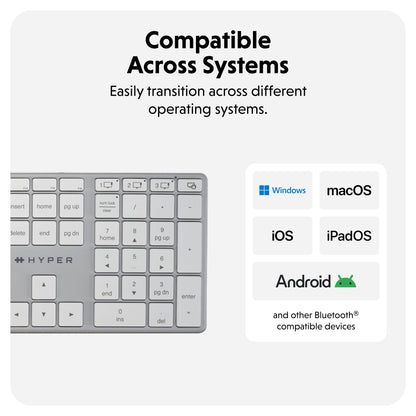 HyperSpace Bluetooth Wireless Keyboard - HyperShop.com