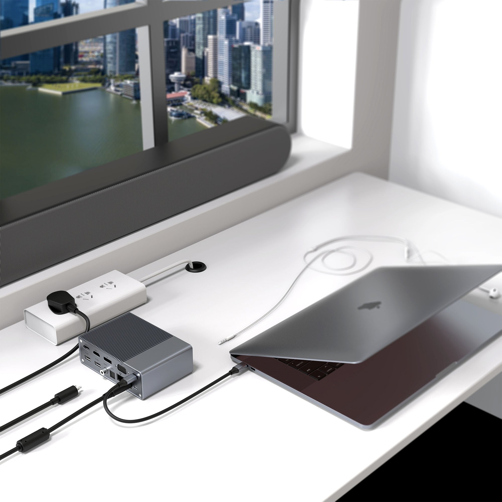 HyperDrive GEN2 18-Port USB-C Docking Station + 180W Power Adapter